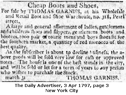 Advertisement 3 Apr 1797